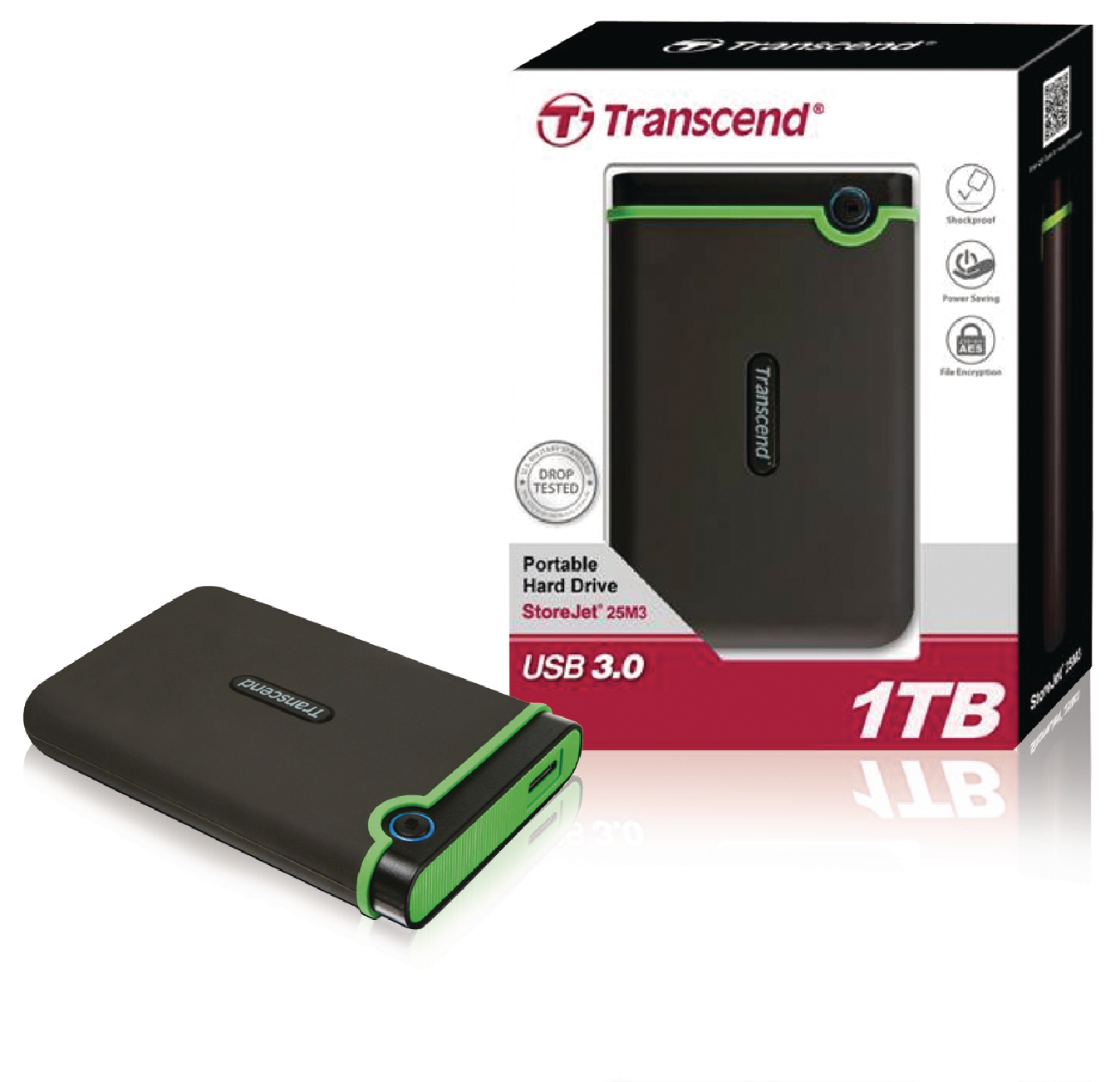 Bon Plan : Transcend StoreJet Disque Dur Externe 1To USB 3.0 à 64,90€